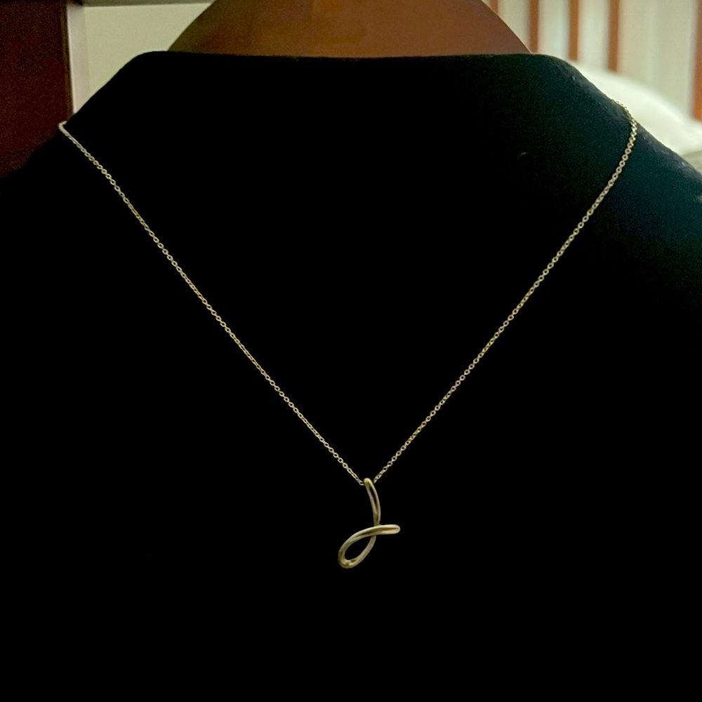 Tiffany Initial 15" necklace.